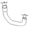 Aftermarket One New  Lower Radiator Hose Fits Ford 1910 SBA310160850 - alternate 3